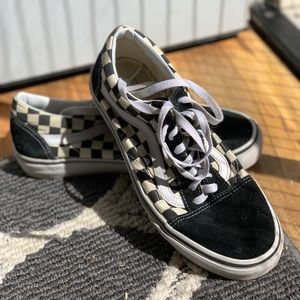 Black and White Checkered Vans